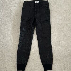 Level99 Black leopard Cargo Jogger, size 24